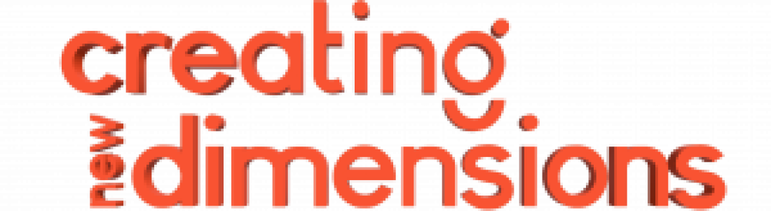 Logo des 3D-Hackathons "creating new dimensions"